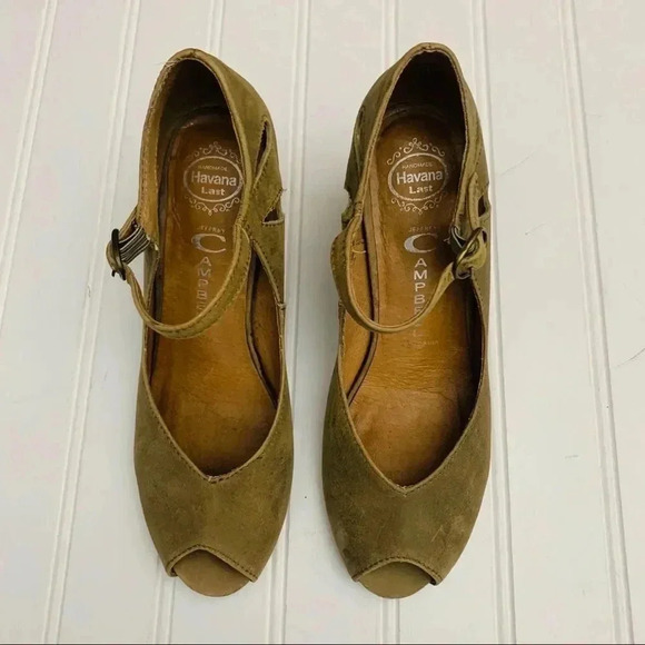 Jefferey Campbell Regina Peep Toe Wedges - Picture 5 of 8